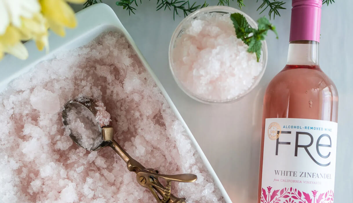 FRE white zinfandel granita recipe